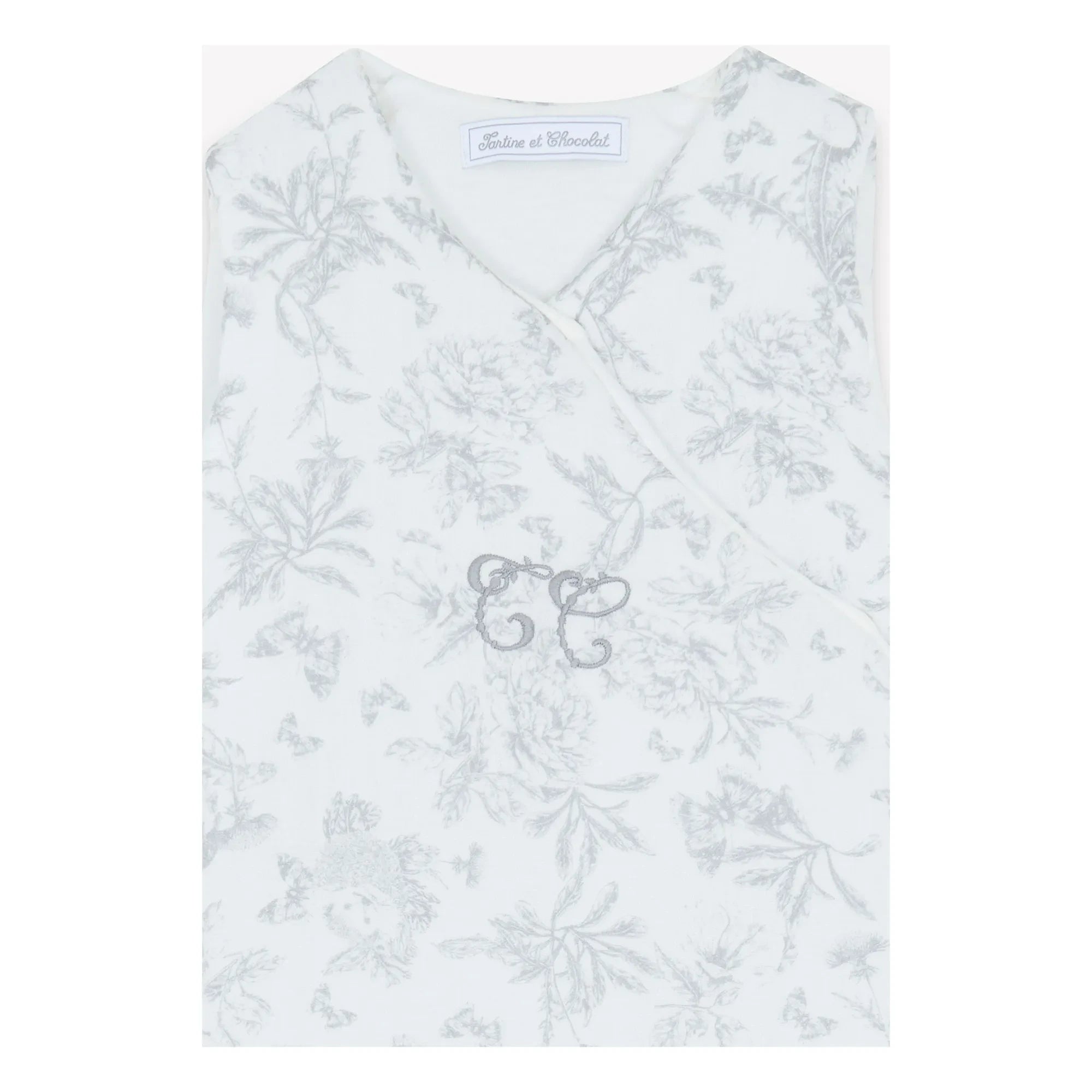 Tartine et Chocolat - Toile de Jouy Schlafsack | Grau