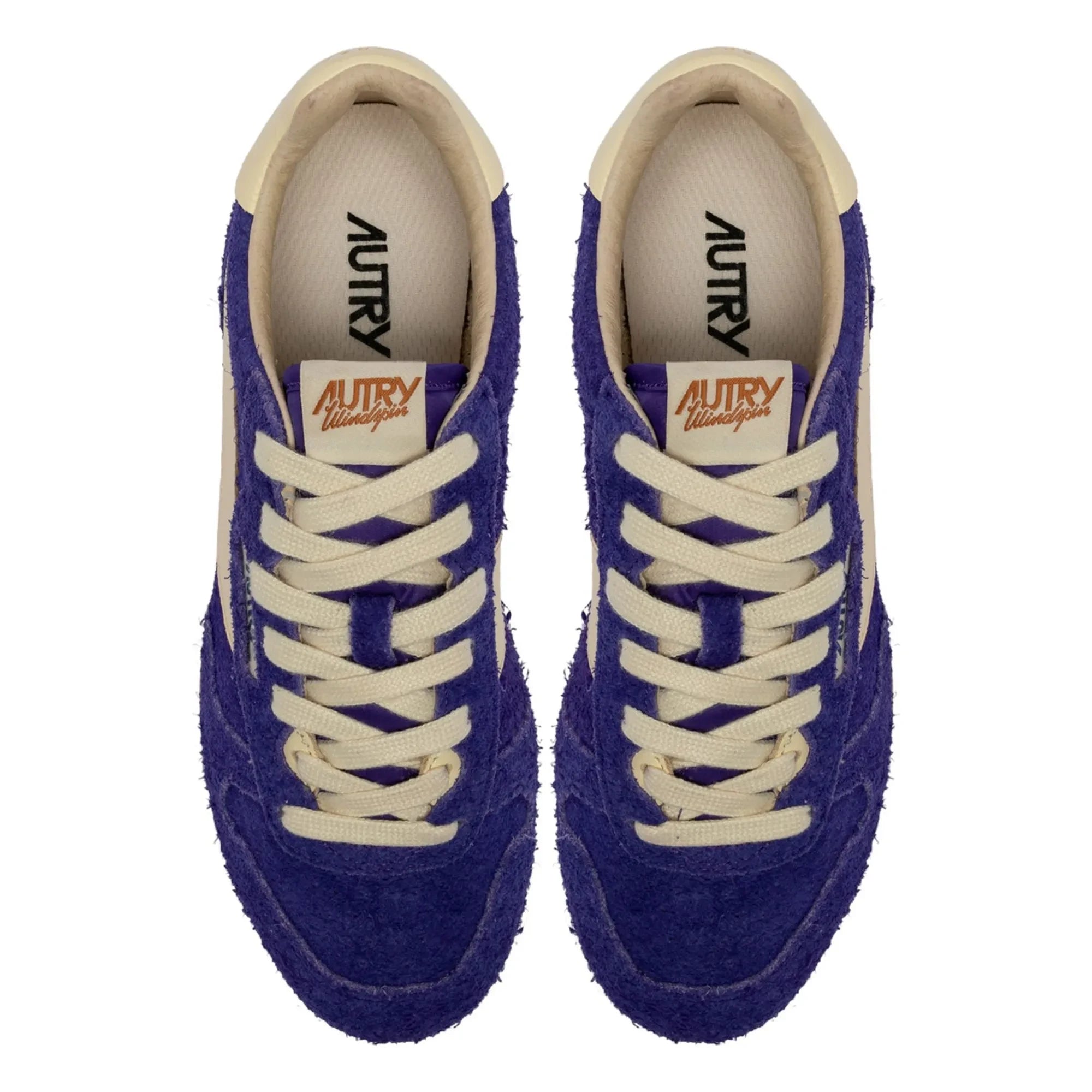 Autry - Windspin Low Zweifarbige Sneaker aus Wildleder und Leder | Lila