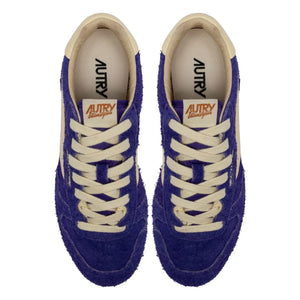 Autry - Windspin Low Zweifarbige Sneaker aus Wildleder und Leder | Lila