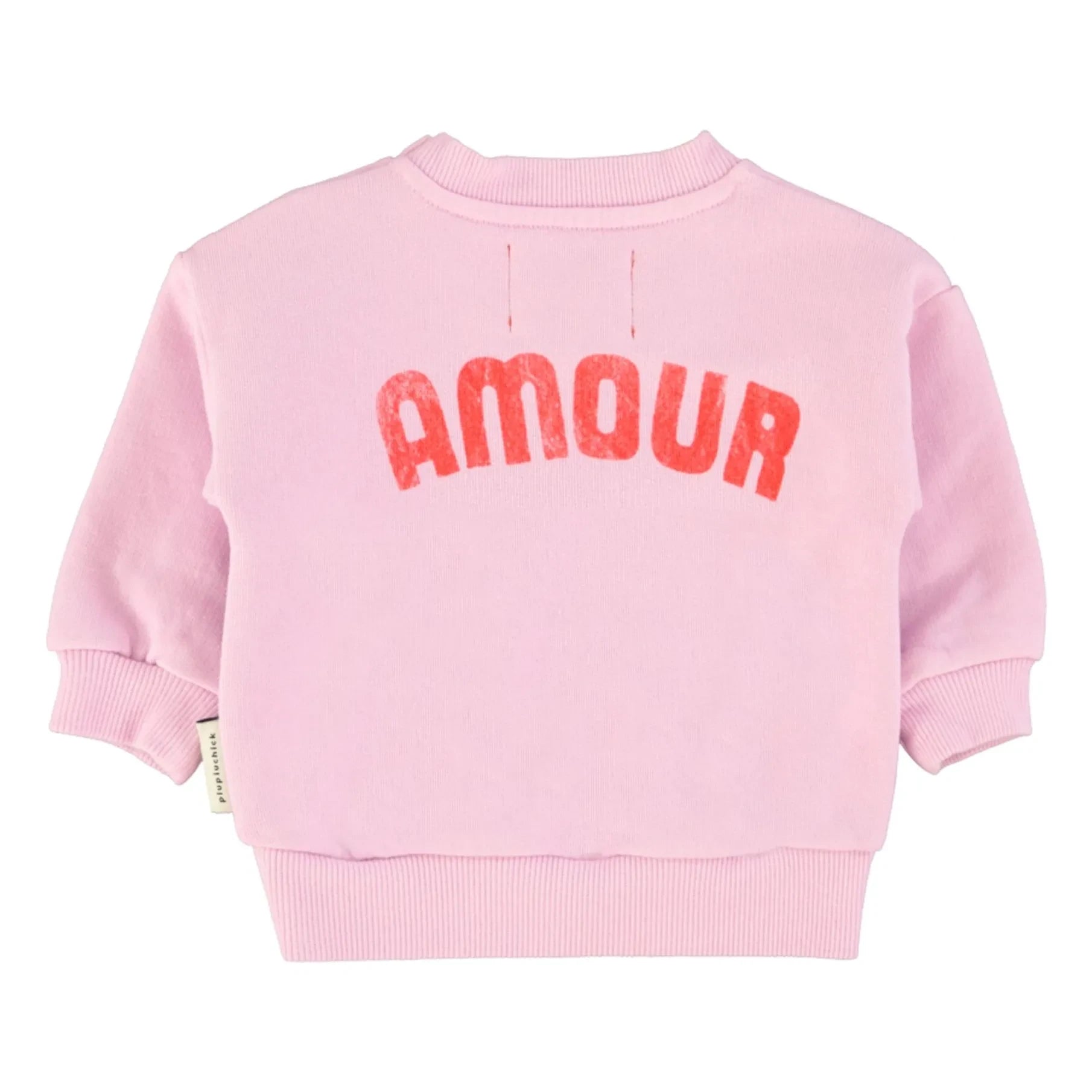 Piupiuchick - Bio-Baumwoll Love Sweatshirt | Rosa