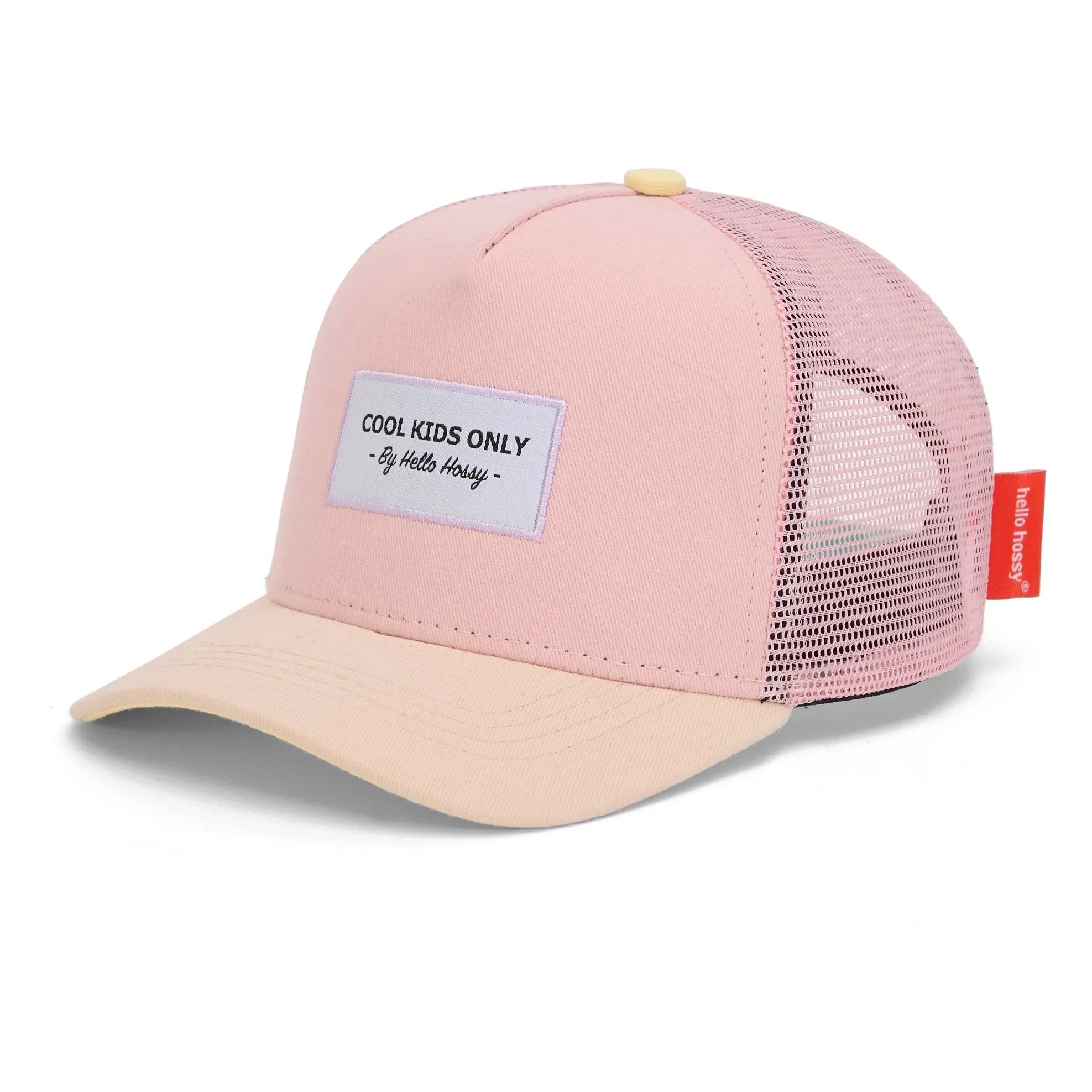 Hello Hossy - Trucker Mini Toz Pembe Kavisli Siperlikli Şapka | Toz pembe