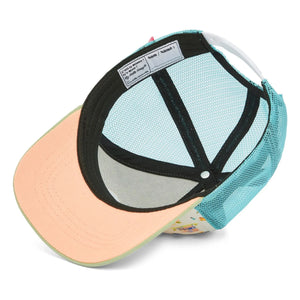 Hello Hossy - Trucker-Kappe mit geschwungenem Schirm Miami Beach Recycelte Fasern | Beige
