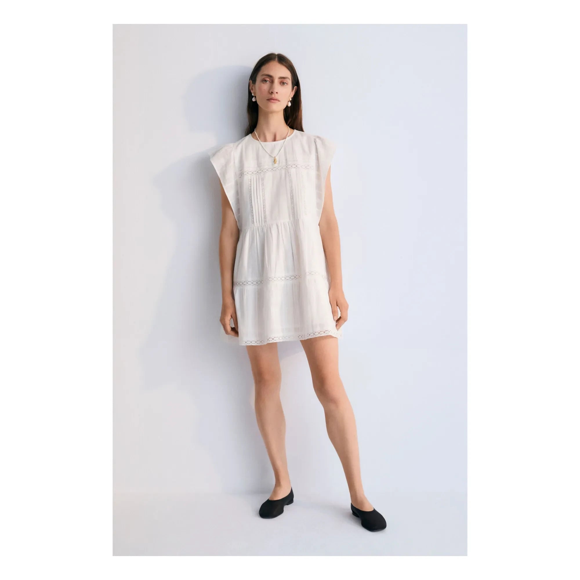 the new society - Corfu Kleid - Damenkollektion | Weiß