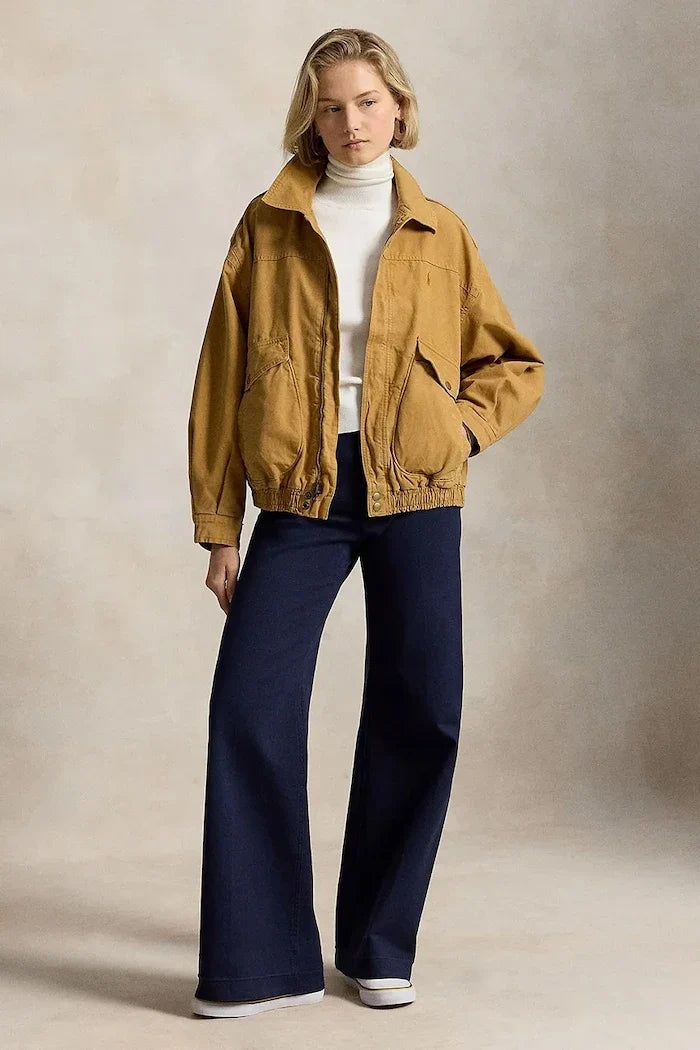 Polo Ralph Lauren pamuklu kadın geçiş ceketi