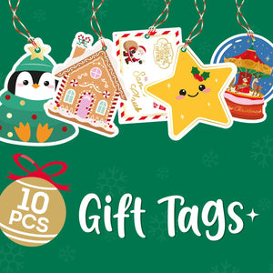 Legami - Set 10 Weihnachtsgeschenkanhänger