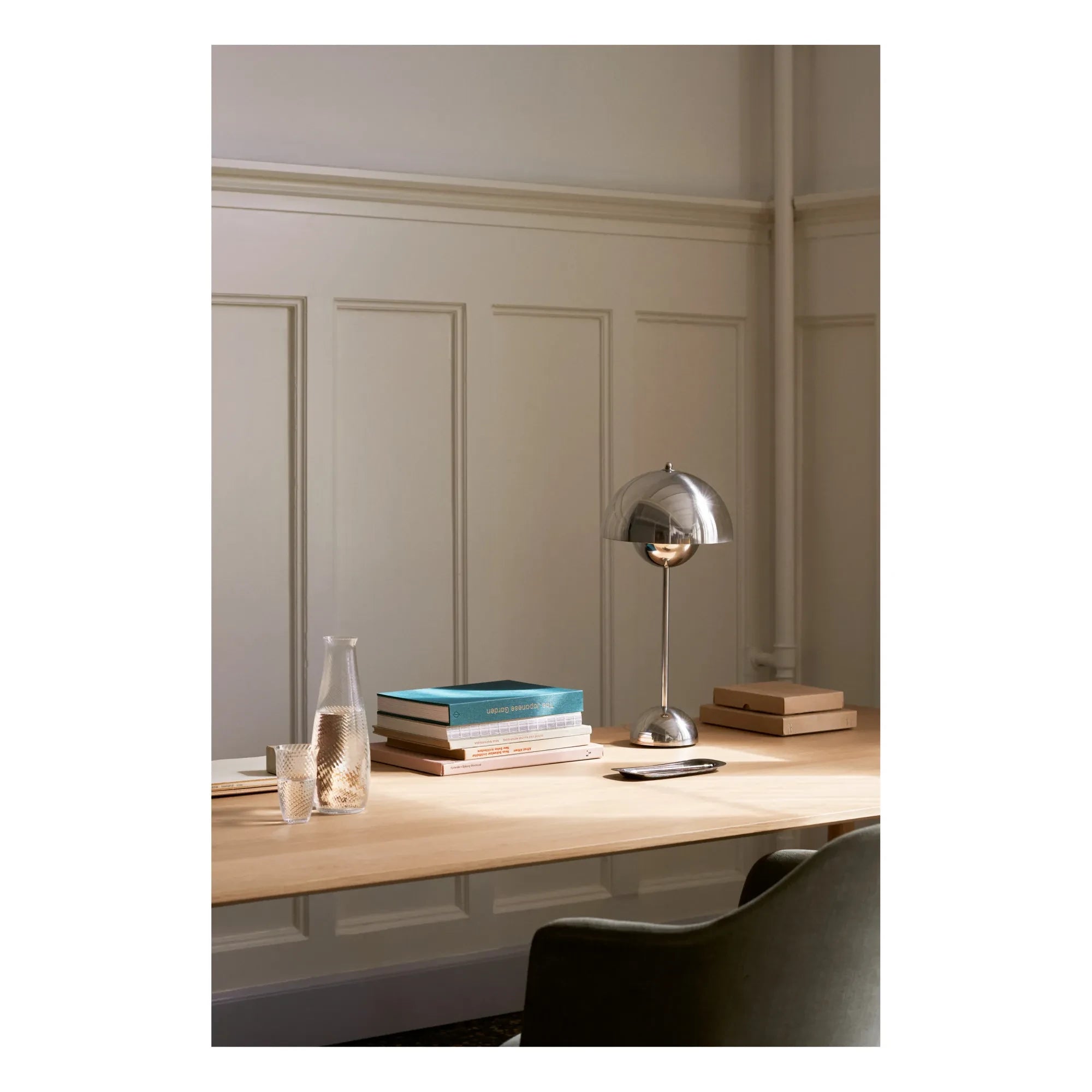 & Tradition - VP3 Flowerpot Tischlampe - Verner Panton, 1969 | Chrom