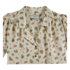 Emile et Ida - Bedrucktes Baumwollhemd | Creme