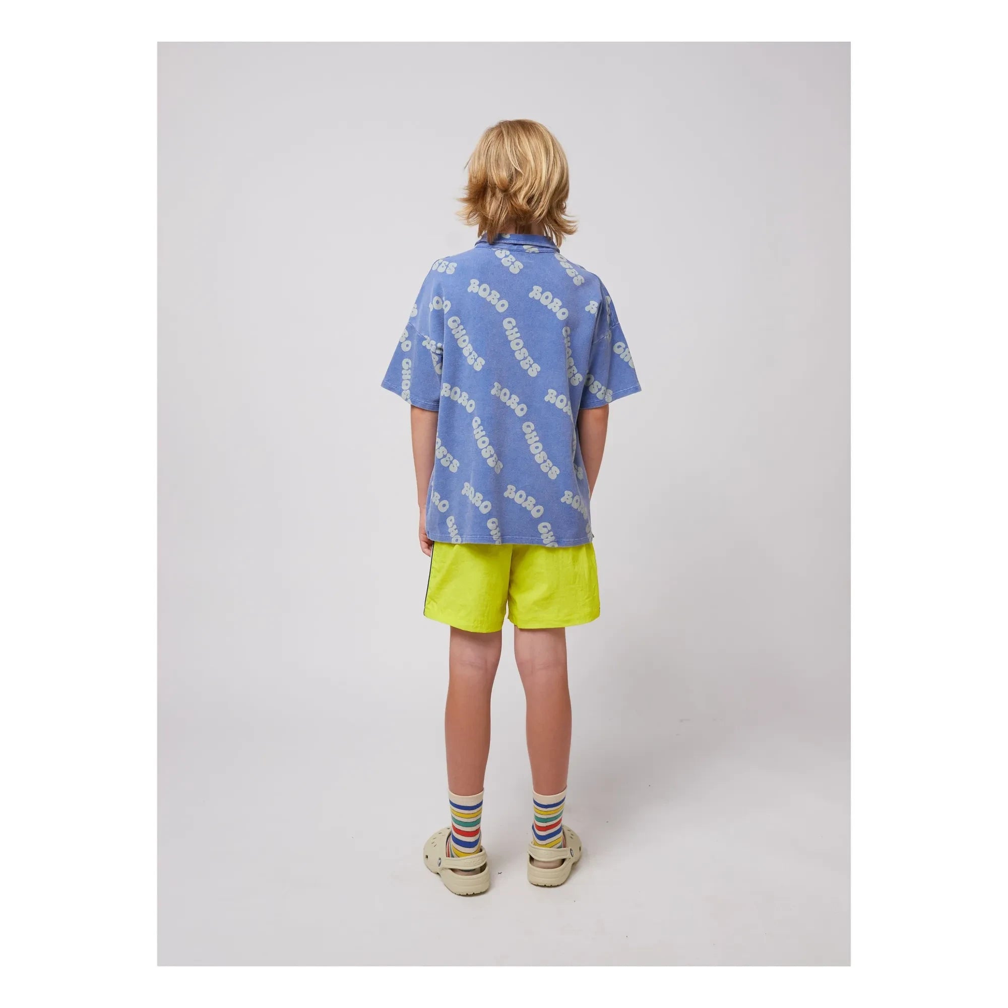 Bobo Choses - Poloshirt mit Logo aus Bio-Baumwolle | Blau