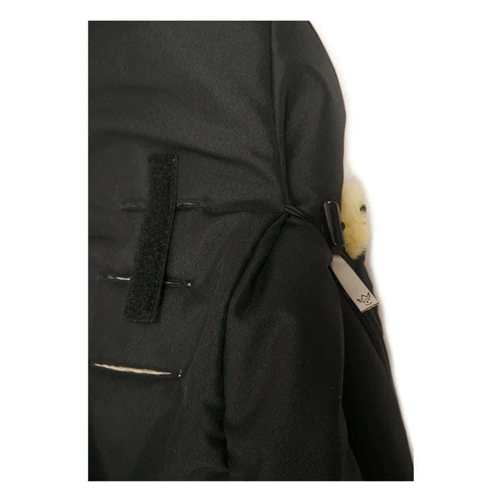 Kaiser - Premium Lammfellfußsack | Schwarz