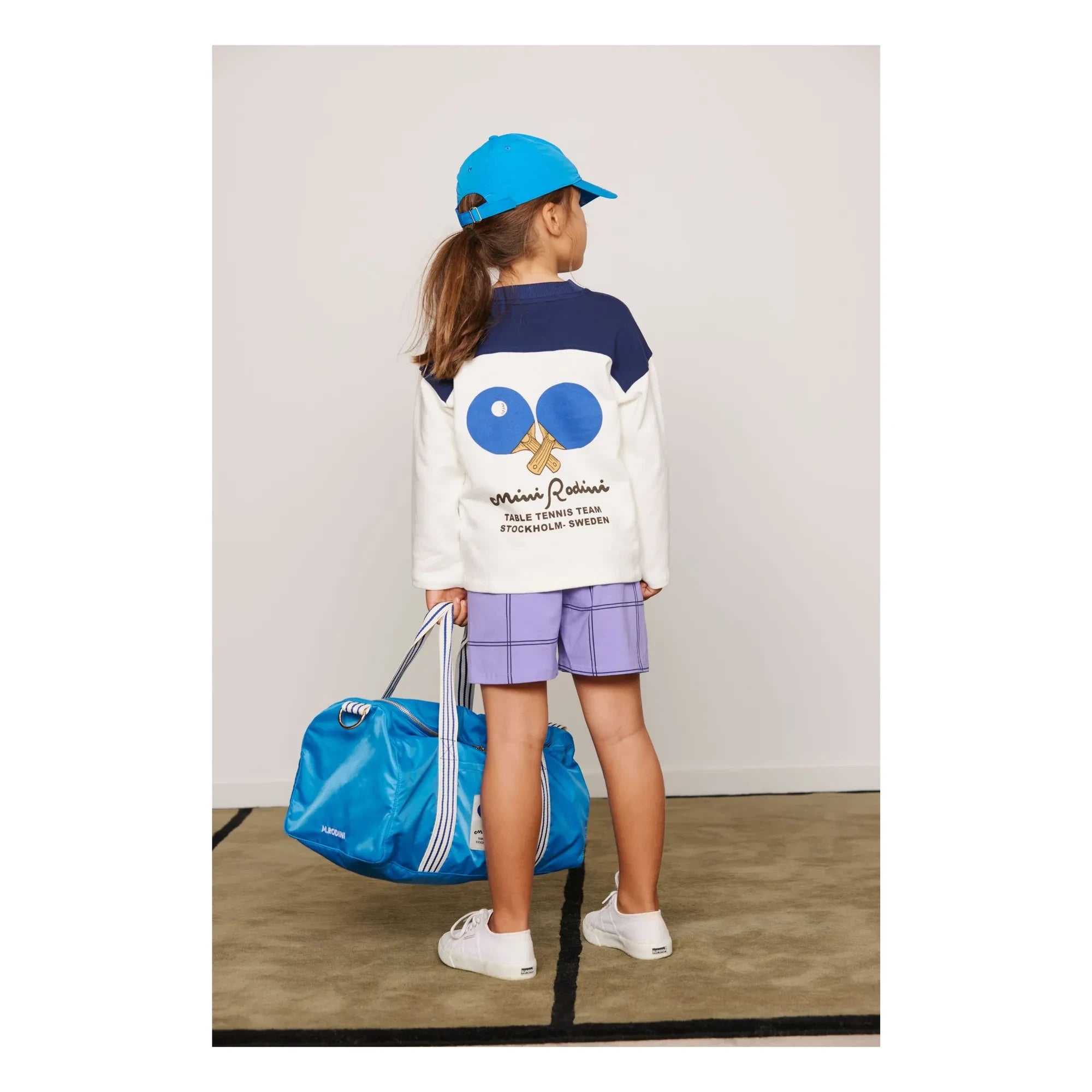 Mini Rodini - Sweatshirt mit Bio-Baumwolle „Ping Pong“ | Weiß