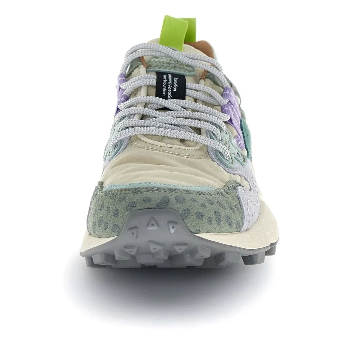 Flower Mountain - Yamano 3 Leopard Wildleder und Nylon Sportschuhe | Grau Blau