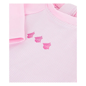 Petit Bateau - Gestreifter UV-Badeanzug | Rosa