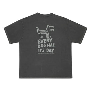Nudie Jeans – Tracks T-Shirt mit Kaffeeflecken | Holzkohle