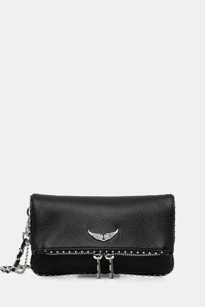 ZADIG&VOLTAIRE ROCK NANO GRAINED LEATH STUDS Deri Çanta