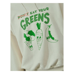 Gingersnaps - Serena Eat Your Greens Sweatshirt | Weiß