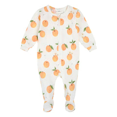 Petit Lem - Ballerina-Pfirsich-Pyjama aus Bio-Baumwolle und Modal | Weiß