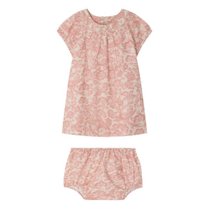 Bonpoint - Cachouli Fleurie Kleid aus Bio-Baumwolle | Puderrosa