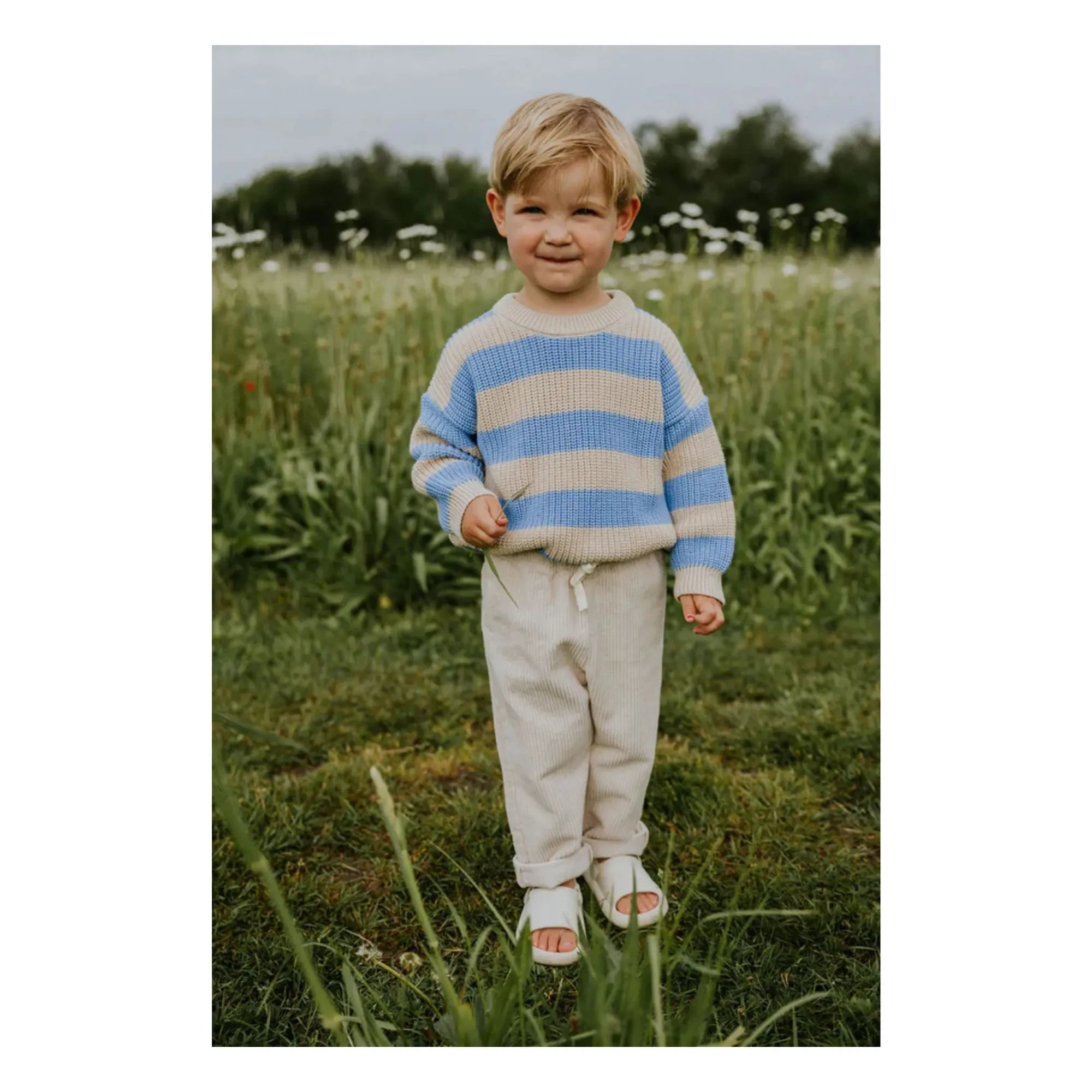 Yuki – Cordhose aus Bio-Baumwolle | Elfenbein