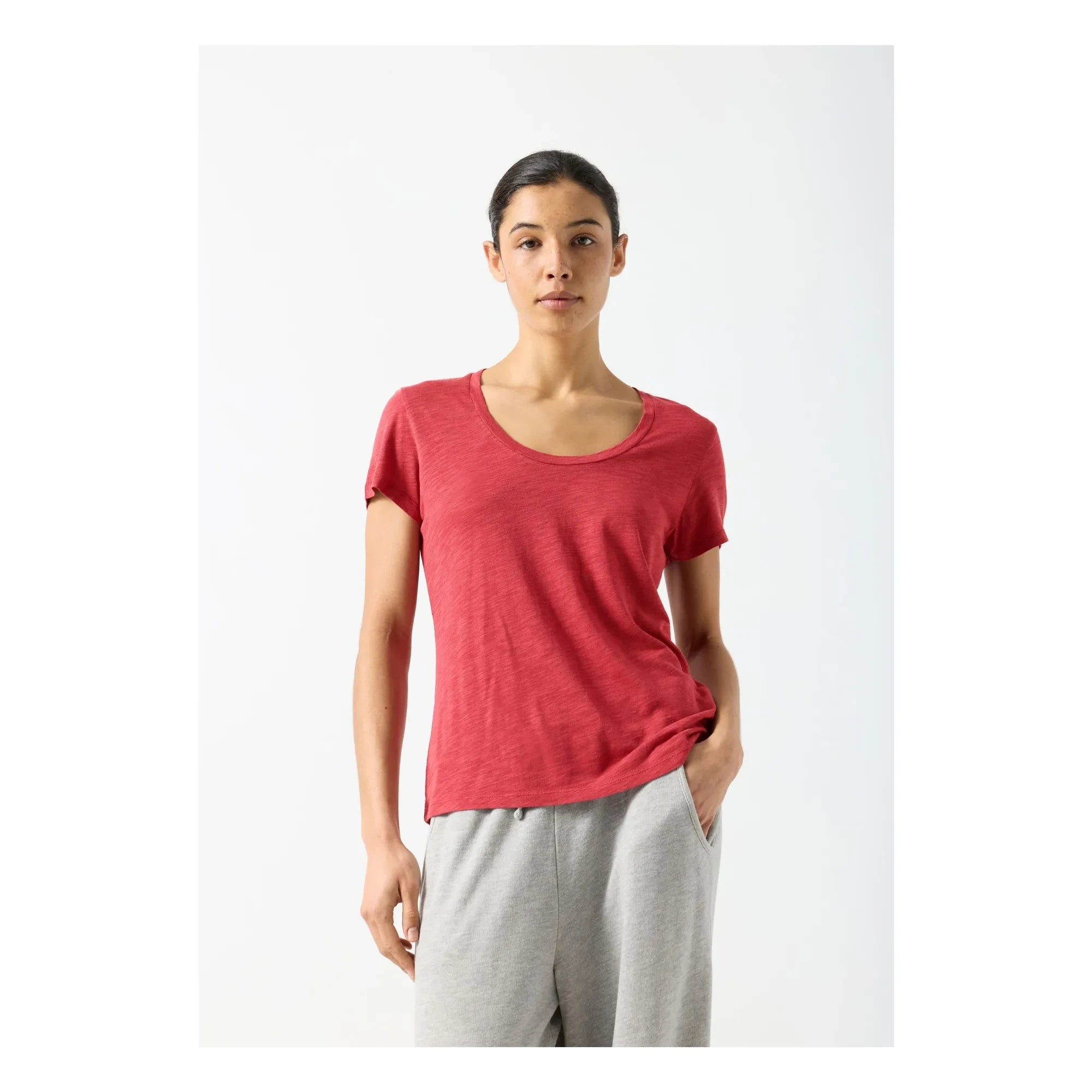 American Vintage - Jacksonville Baumwoll-T-Shirt | Rot