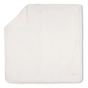 Chloé - Bio-Baumwoll-Schlafanzug und Decke Set | Weiß