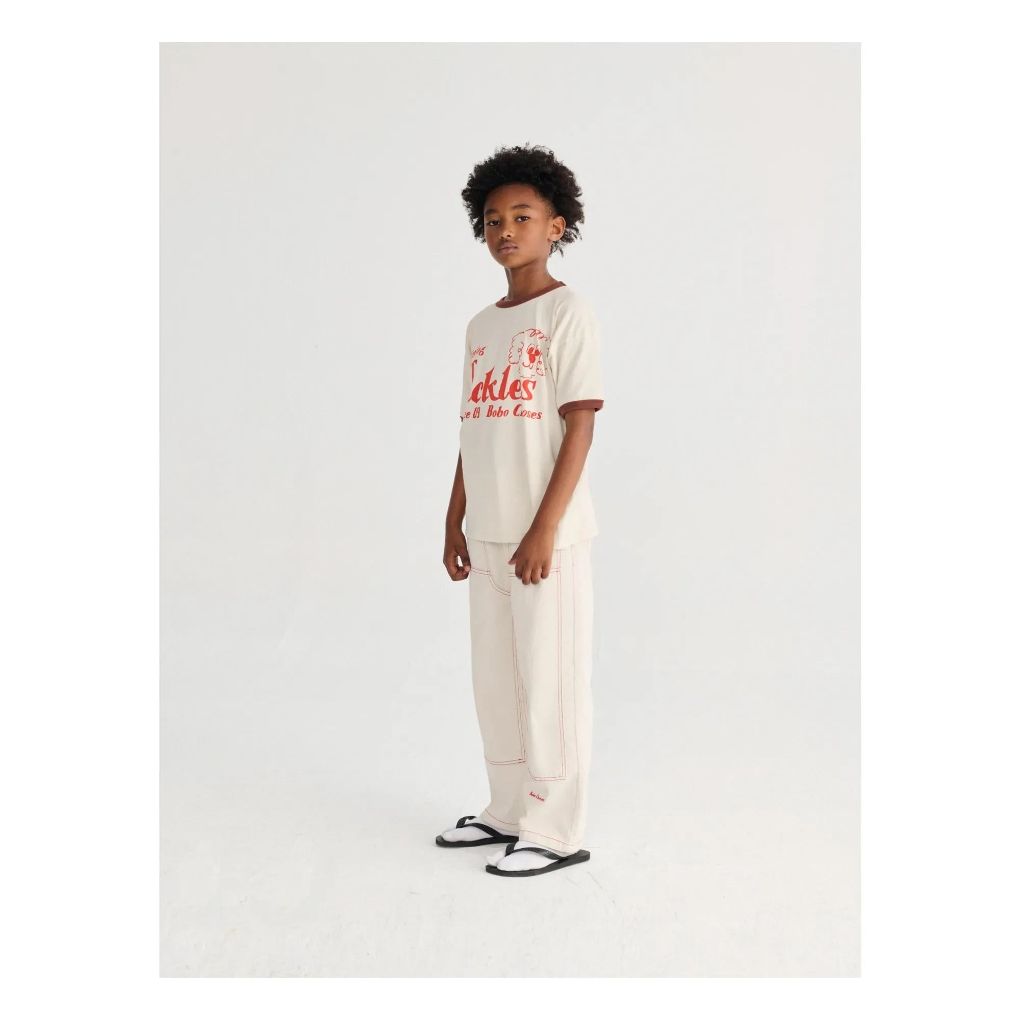 Bobo Choses - The Dog Pickles Bio-Baumwoll-T-Shirt | Weiß