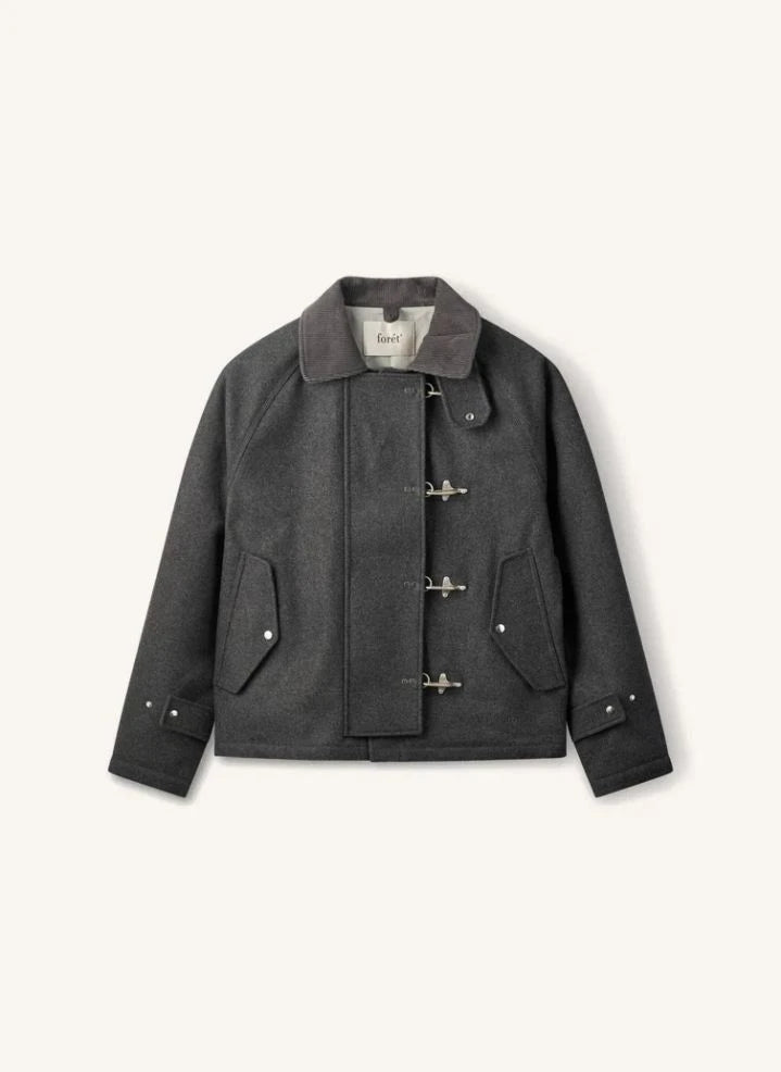 Forét - Cinder Wolle Jacke | Dunkelgrau