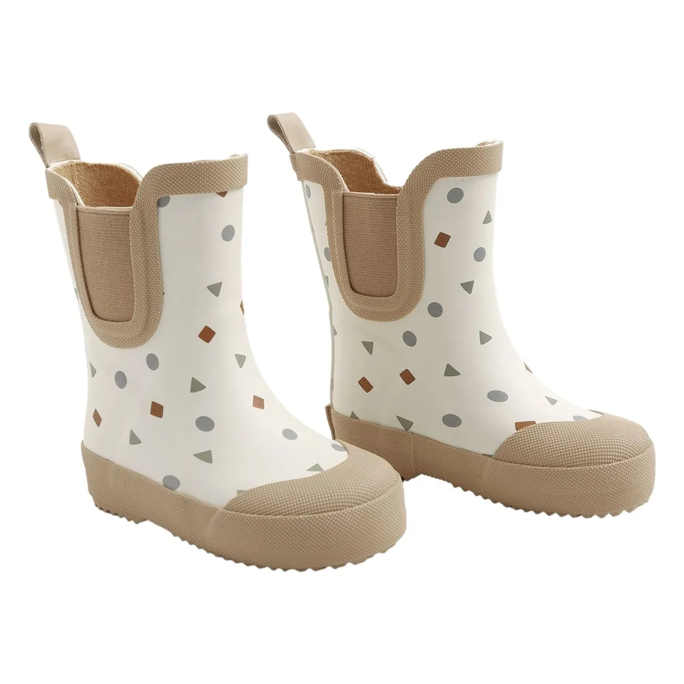 Quincy Mae - Geometrischer Regenstiefel | Blassgrün