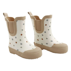 Quincy Mae - Geometrischer Regenstiefel | Blassgrün