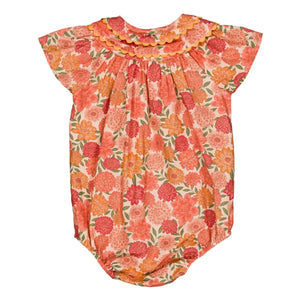 Loir - Toinette Fleurs Bio-Baumwoll Strampler | Koralle
