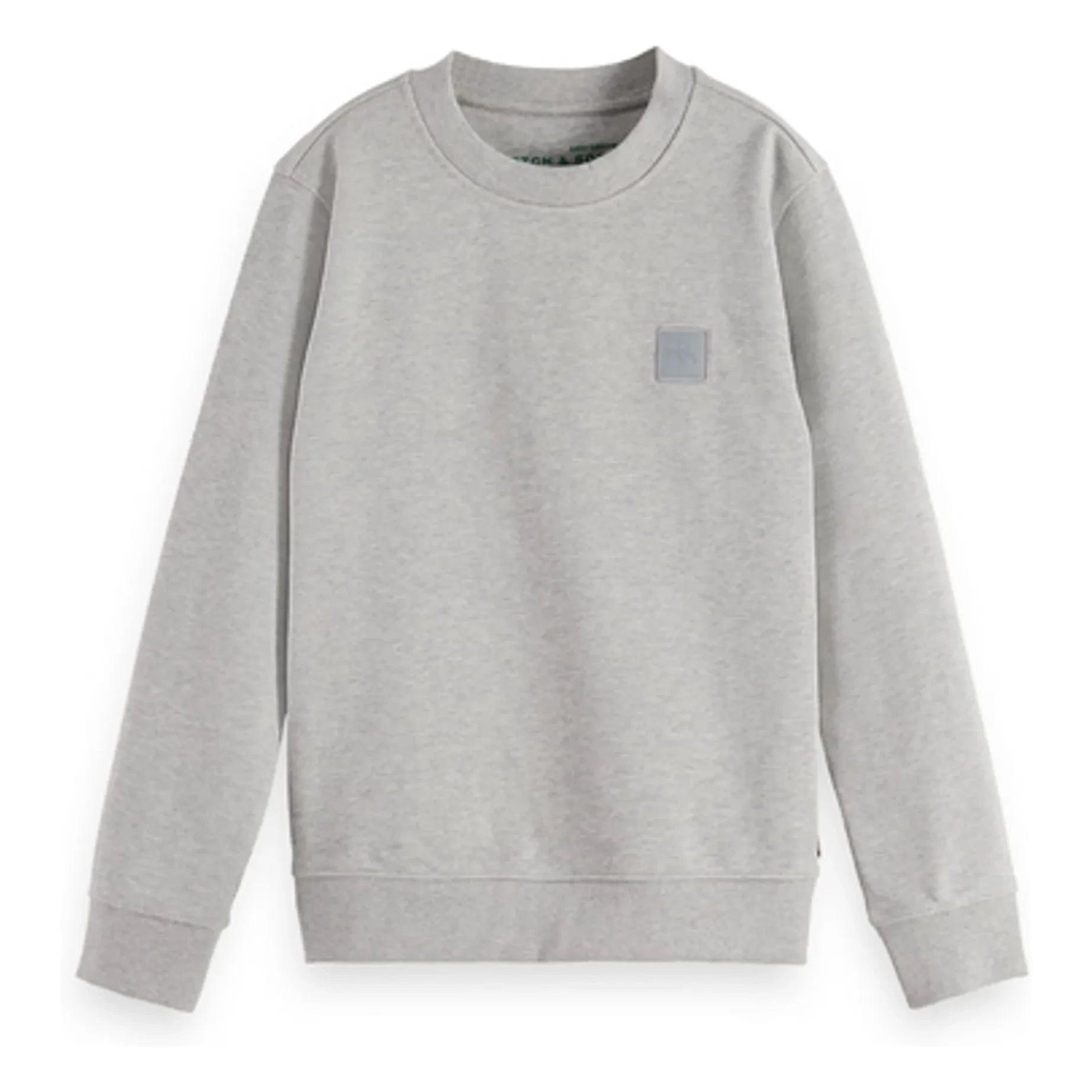 Scotch & Soda - Sweatshirt mit Logo-Patch | Grau meliert