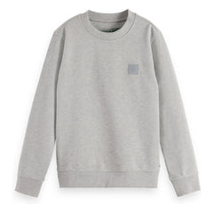 Scotch & Soda - Sweatshirt mit Logo-Patch | Grau meliert