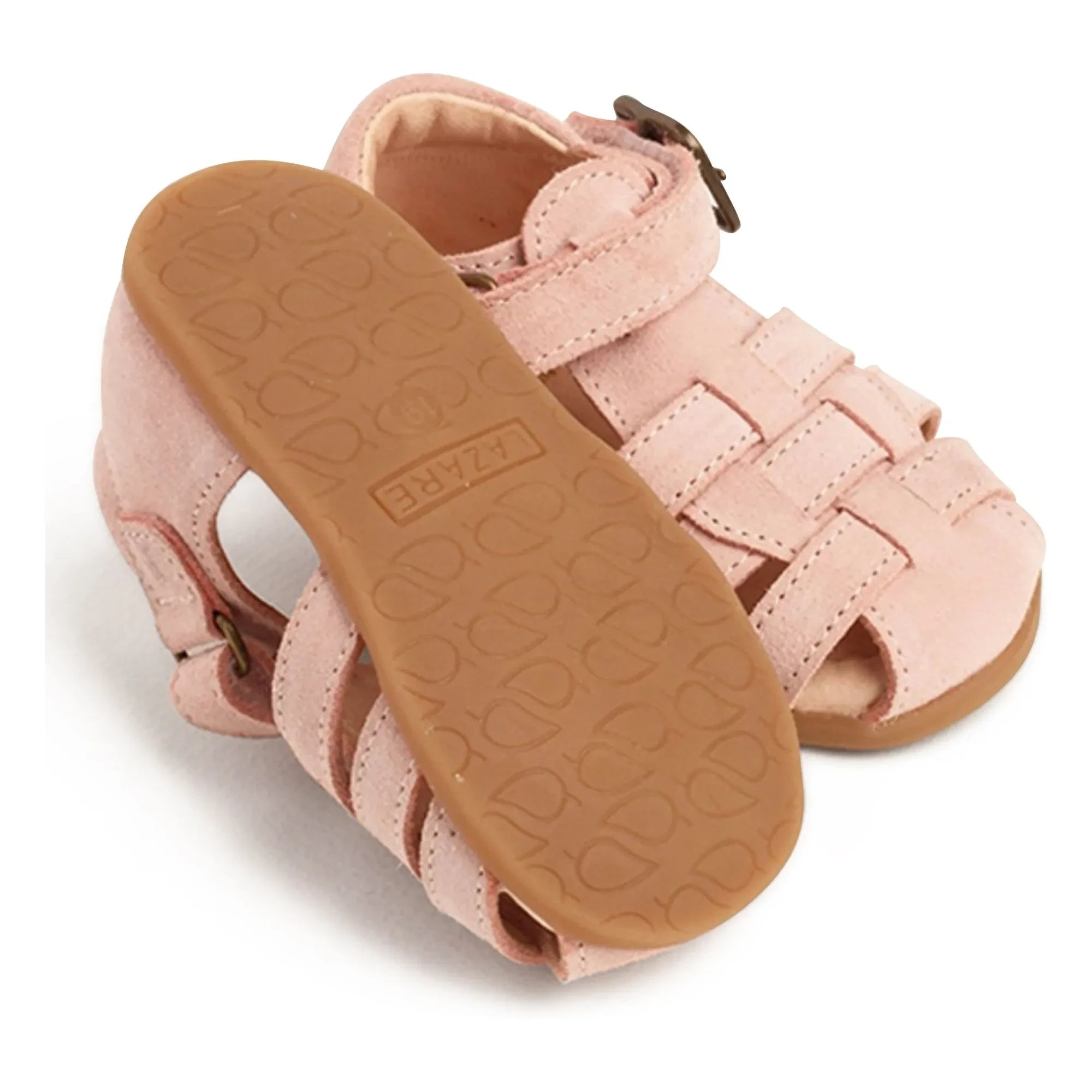 Lazare - Ernest Wildleder-Sandalen | Puderrosa