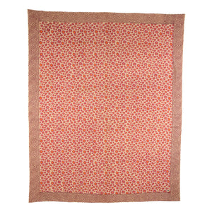 Doing Goods - Leopardenmuster Decke und Baumwoll-Tragetasche | Rosa