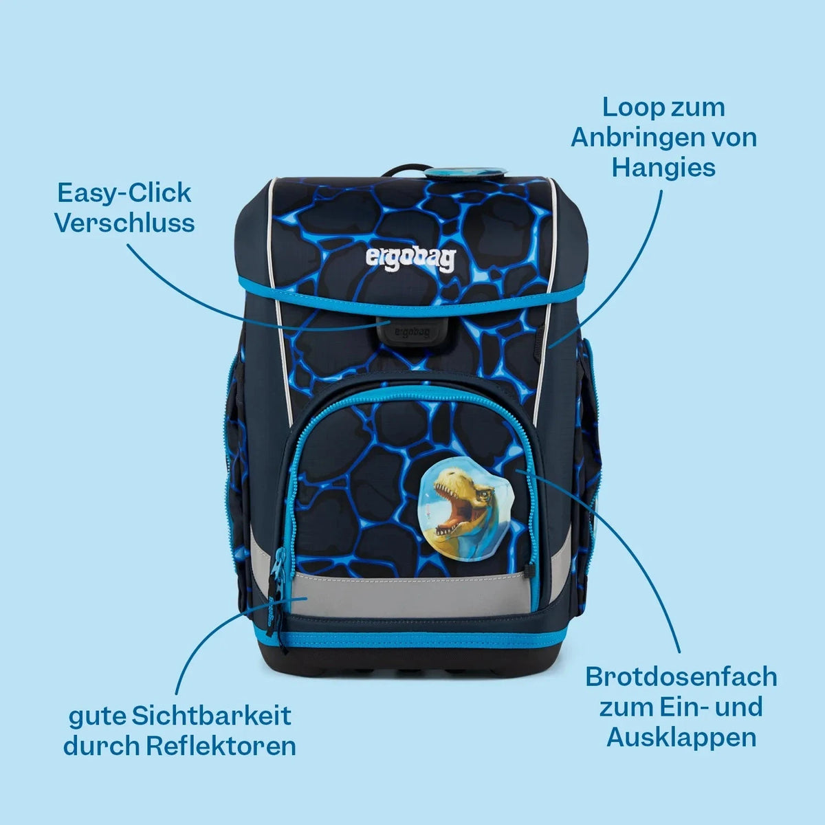 Ergobag - Schulranzen-Set cubo Wonbearcastle