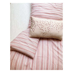 Editions Aimable - Paulette nevresim seti | Raspberry Stripes Poplin