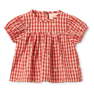 Flöss - Molly Vichy Bluse und Shorts Set | Rot