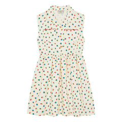 The Campamento - Mi-Long Blumenkleid | Ecru