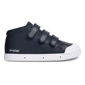 Spring Court - B2 Nappa High-Top Klettverschluss-Sneaker | Marineblau