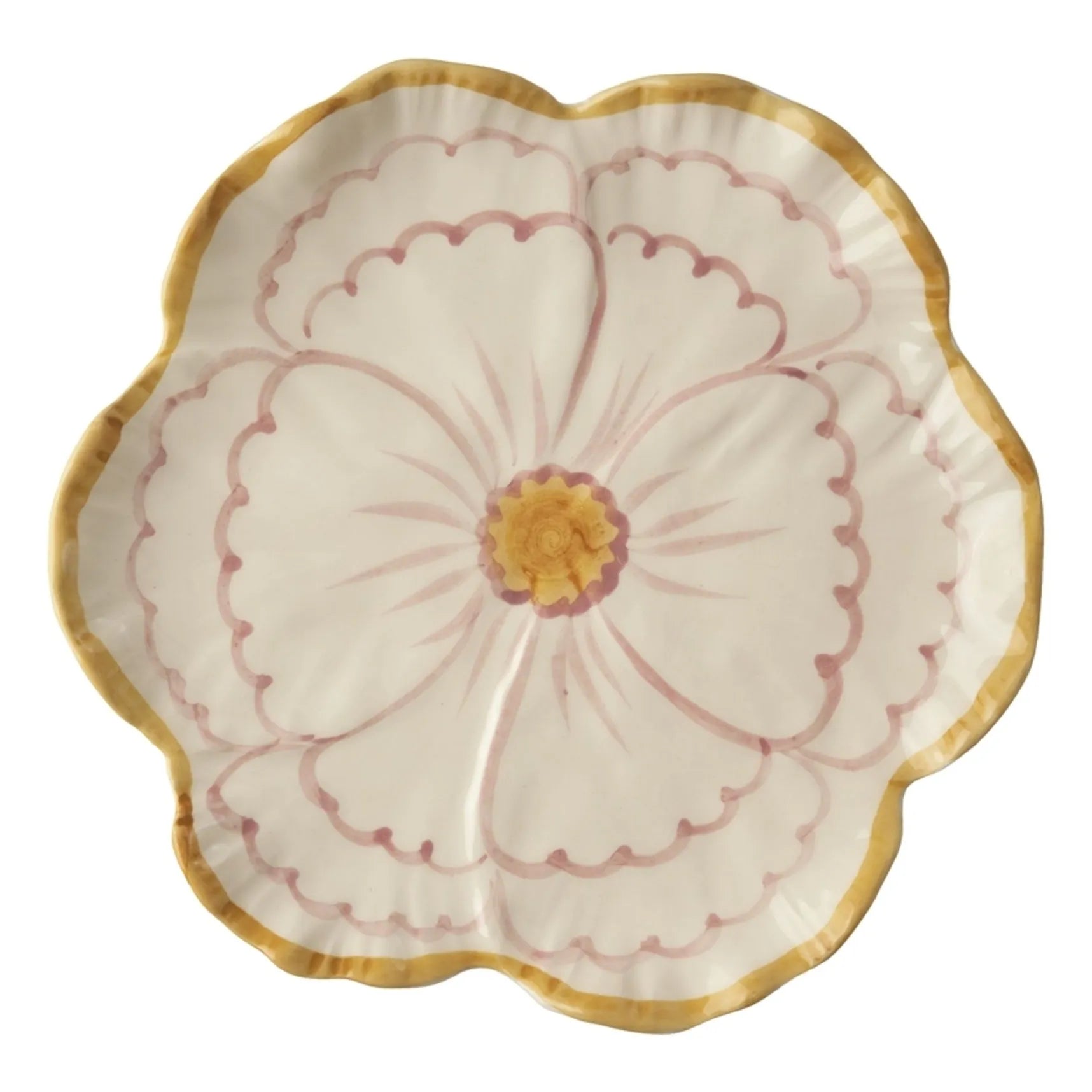 Rice - Keramikblumenteller | Rosa