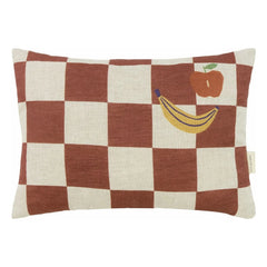Nobodinoz - Fruits Vibes rechteckiges Kissen - French Linen | Camel