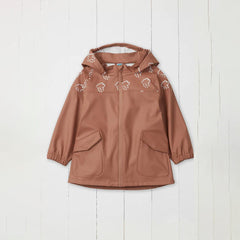 Grass & Air Colour Revealing Rain Jacket - Rose-Coats-Rose-12-18m | Natural Baby Shower