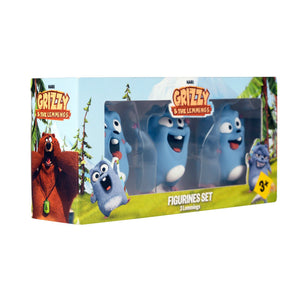 Grizzy und die Lemminge – 3er-Pack Leming-Figurenspielzeug