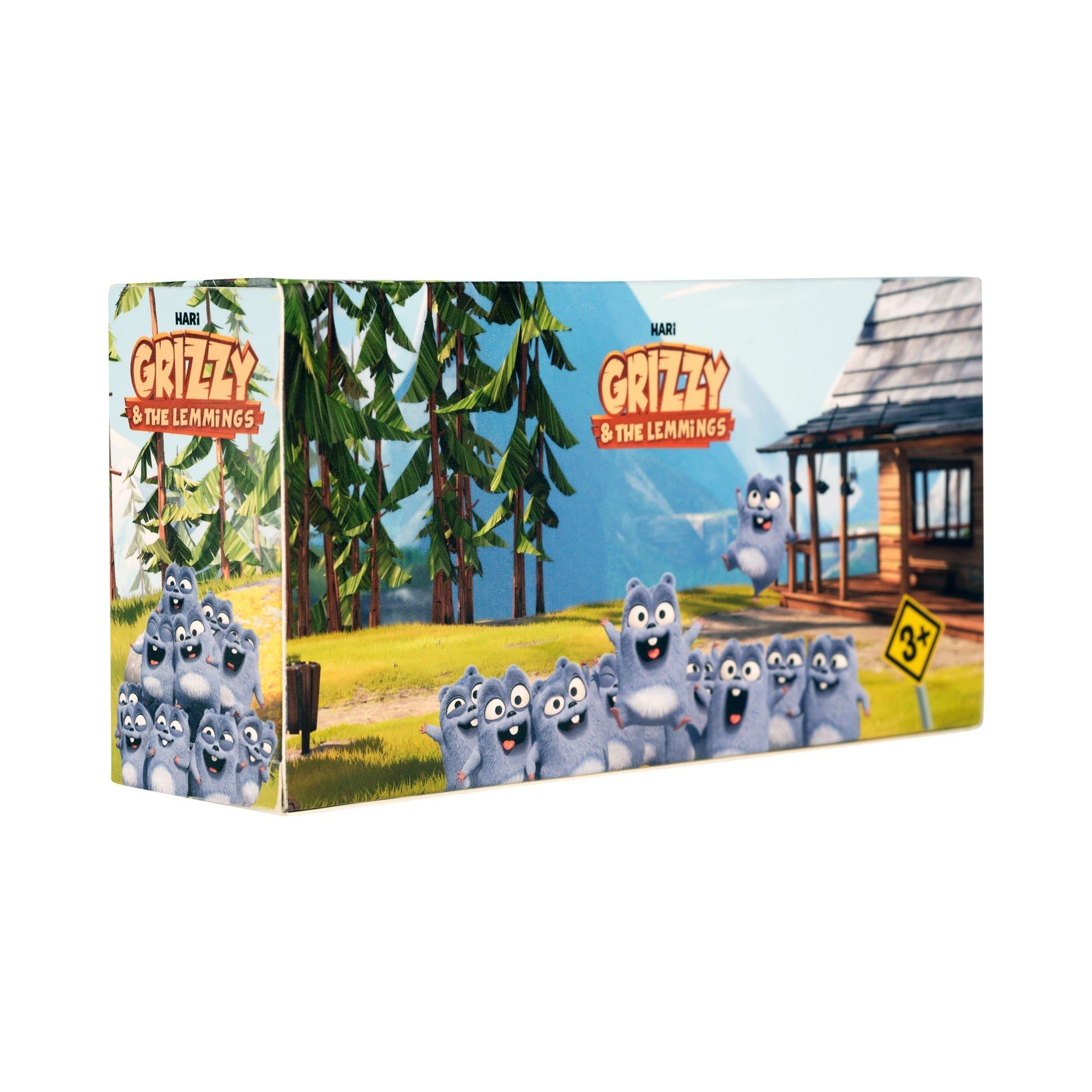 Grizzy und die Lemminge – 3er-Pack Leming-Figurenspielzeug