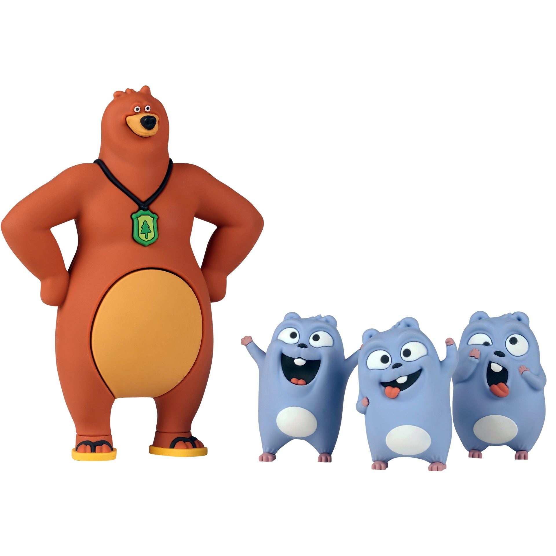 Grizzy und die Lemminge – Set mit 4 Figurenspielzeugen
