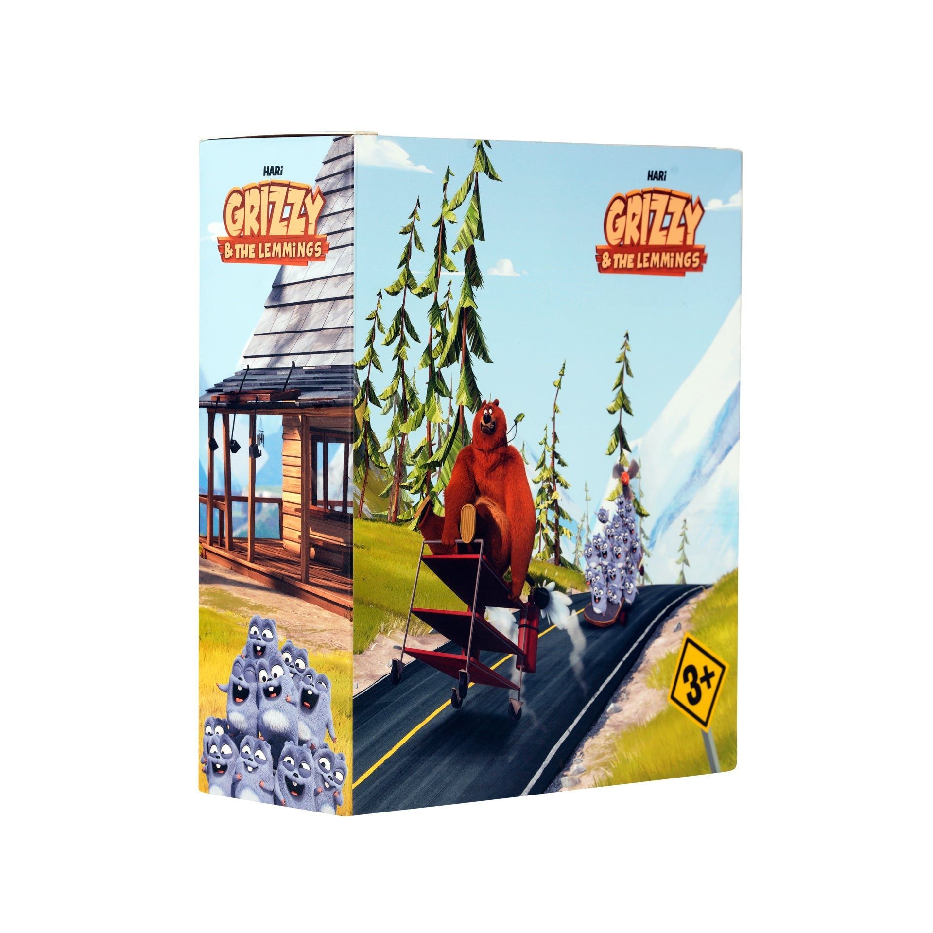 Grizzy und die Lemminge – Set mit 4 Figurenspielzeugen