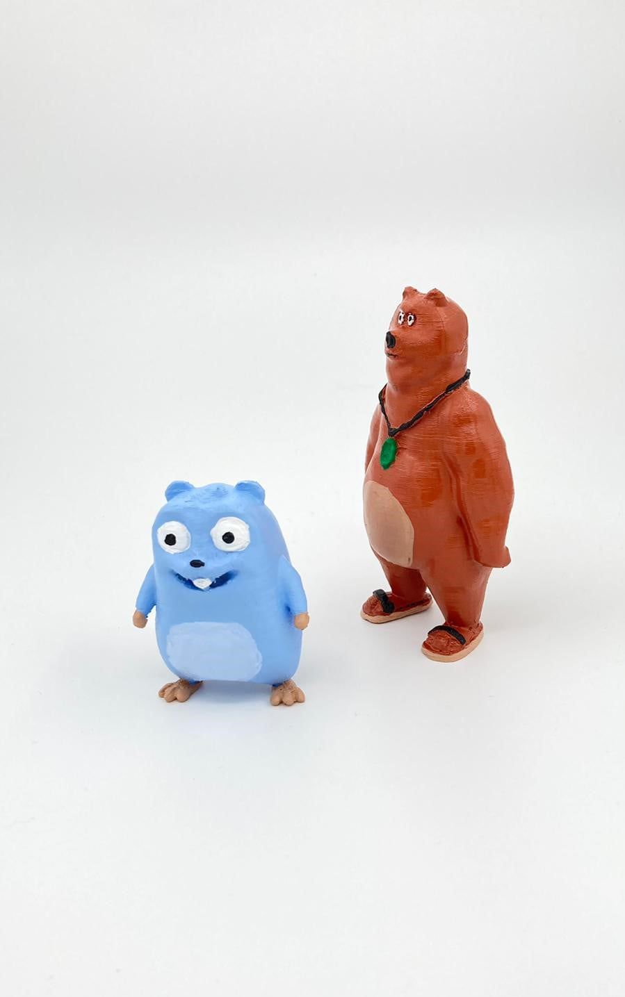 Grizzy und die Lemminge Figurenspielzeug – Lemming (blau)