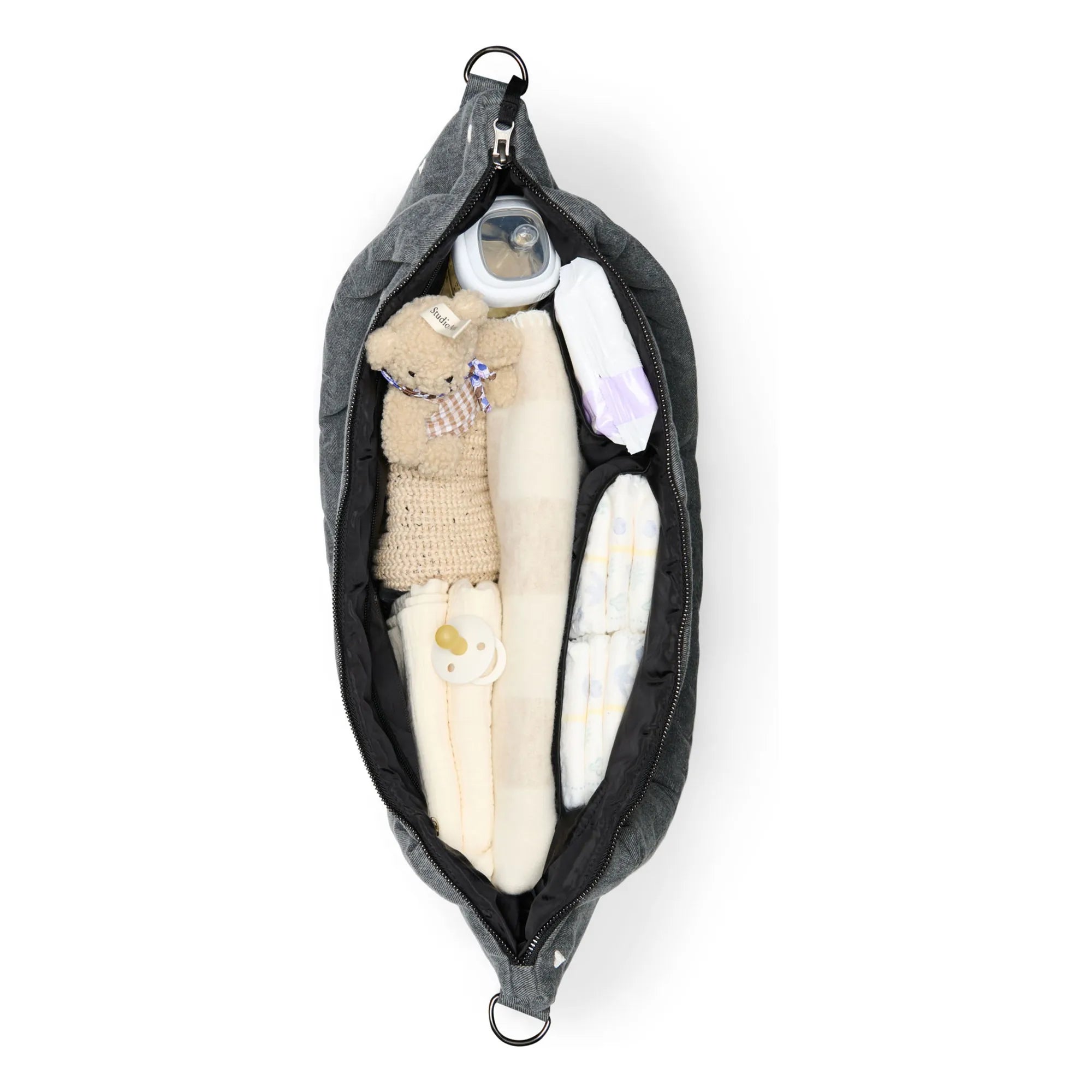 Studio Noos - Hearts Wickeltasche | Grau