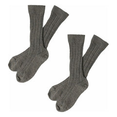 FUB - Hohe Wollsocken | Dunkelbeige