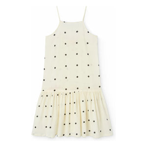 The Animals Observatory - Hummingbird Kleid mit Tupfenmuster | Weiß