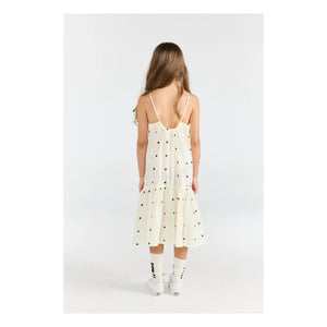 The Animals Observatory - Hummingbird Kleid mit Tupfenmuster | Weiß